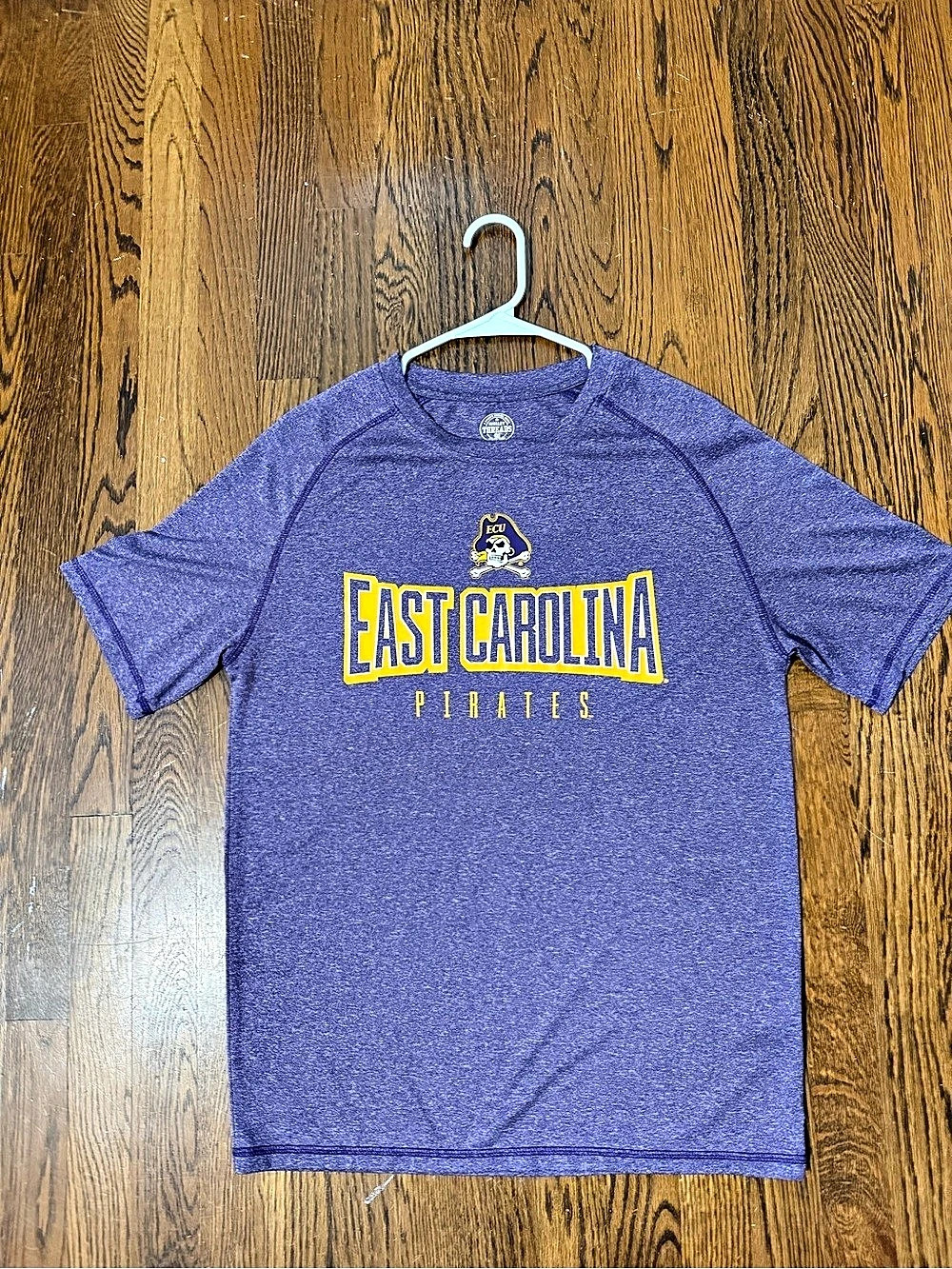 East Carolina Pirates Mens Purple Athletic Tee Size Medium